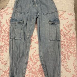Light Blue Cargo Jeans